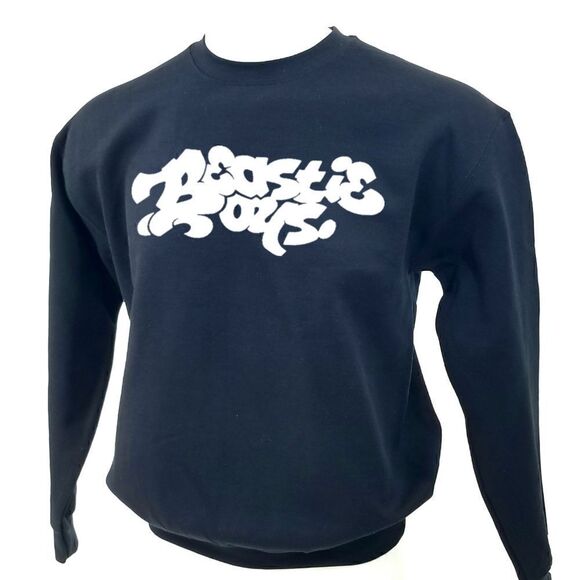 BEASTIE BOYS Graffiti "Graff" Logo Hip Hop Rap Tee Pullover Crewneck Sweatshirt - Picture 3 of 5